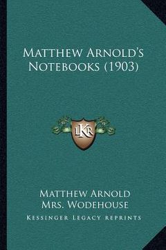 portada matthew arnold's nots (1903) (in English)