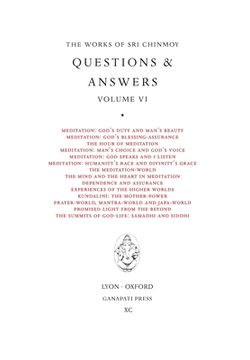 portada Sri Chinmoy: Answers VI