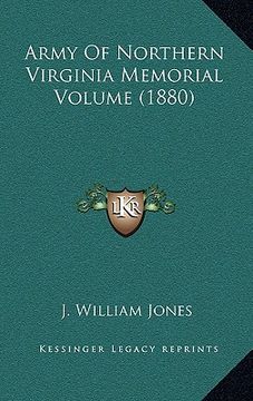 portada army of northern virginia memorial volume (1880) (en Inglés)