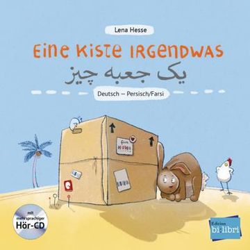 portada Eine Kiste Irgendwas. Kinderbuch Deutsch-Persisch/Farsi mit Audio-Cd