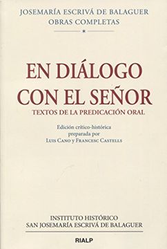 portada EN DIÁLOGO CON EL SEÑOR. TEXTOS DE LA PREDICACIÓN ORAL (in Spanish)