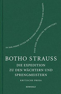 portada Die Expedition zu den Wächtern u. Sprengmeistern: Kritische Prosa (en Alemán)
