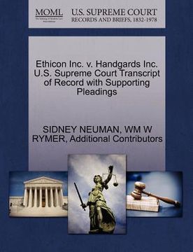 portada ethicon inc. v. handgards inc. u.s. supreme court transcript of record with supporting pleadings