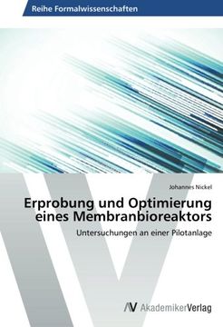 portada Erprobung und Optimierung eines Membranbioreaktors: Untersuchungen an einer Pilotanlage