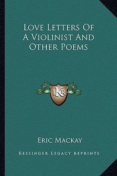 portada love letters of a violinist and other poems (en Inglés)