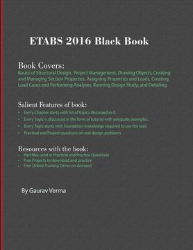 portada Etabs 2016 Black Book (en Inglés)