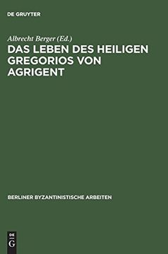 portada Das Leben des Heiligen Gregorios von Agrigent (in German)