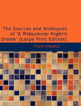 portada the sources and analogues of 'a midsummer-night's dream' (en Inglés)