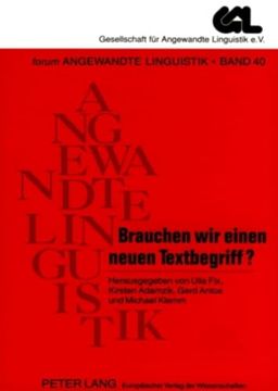 portada Brauchen wir Einen Neuen Textbegriff? Antworten auf Eine Preisfrage(Peter Lang) (in German)