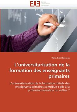 portada L'Universitarisation de La Formation Des Enseignants Primaires