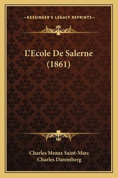 portada L'Ecole De Salerne (1861) (in French)