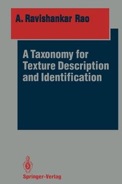 portada a taxonomy for texture description and identification (en Inglés)