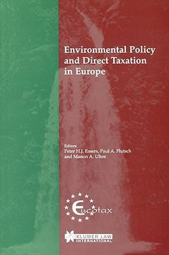 portada environmental policy and direct taxation in europe (en Inglés)