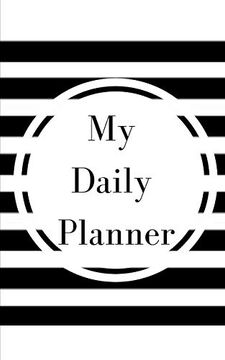portada My Daily Planner - Planning my day - Gold Black Strips Cover 