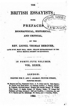 portada The British Essayists, With Prefaces Biographical, Historical and Critical - Vol. XXXIX (en Inglés)