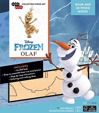portada Incredibuilds: Disney Frozen: Olaf 3d Wood Model and Book (in English)