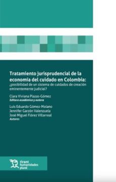 portada Tratamiento Jurisprudencial de la Economia del Cuidado en Colombia