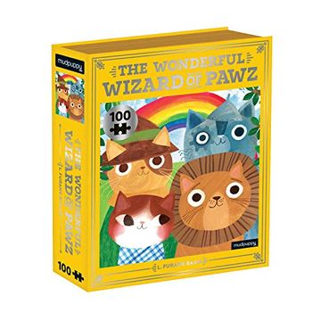 portada The Wonderful Wizard of Pawz Bookish Cats 100 Piece Puzzle 
