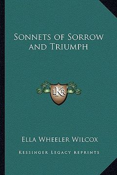 portada sonnets of sorrow and triumph (en Inglés)