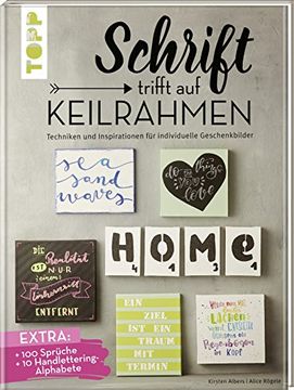 portada Schrift Trifft auf Keilrahmen: Techniken und Inspirationen für Individuelle Geschenkbilder (in German)