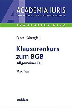 portada Klausurenkurs zum bgb Allgemeiner Teil (Academia Iuris - Examenstraining) (en Alemán)