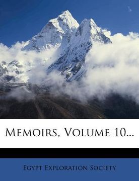 portada memoirs, volume 10... (en Inglés)