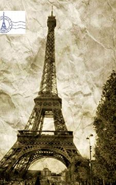 portada Paris France Eiffel Tower Vintage Creative Blank Journal 