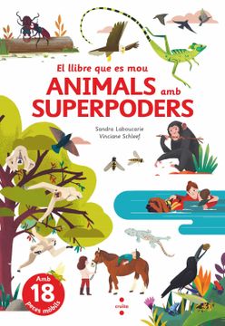 portada El Llibre que es mou Animals amb Superpoders (in Catalan)