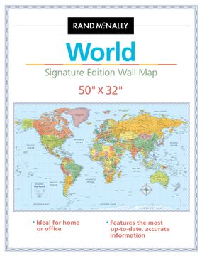 portada Rand McNally Signature Edition World Wall Map: Folded (in English)
