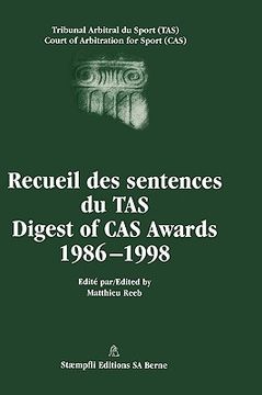 portada digest of cas awards i, 1986-1998 (in English)