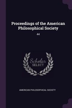 portada Proceedings of the American Philosophical Society: 44