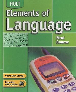 portada holt elements of language, 1st course