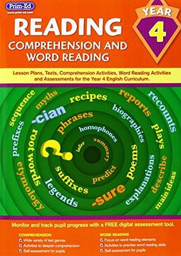 portada Reading - Comprehension and Word Reading: Lesson Plans, Texts, Comprehension Activities, Word Reading Activities and Assessments for the Year 4 English Curriculum