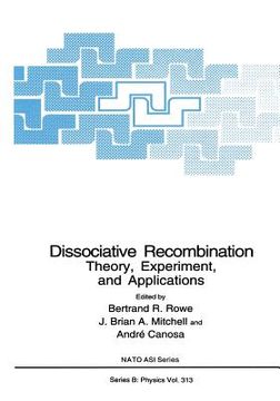 portada Dissociative Recombination: Theory, Experiment, and Applications (in English)