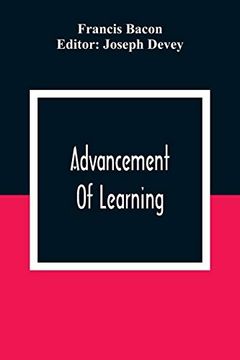 portada Advancement of Learning (in English)