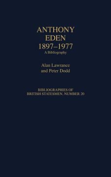 portada Anthony Eden, 1897-1977: A Bibliography (en Inglés)