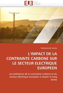 portada L'Impact de La Contrainte Carbone Sur Le Secteur Electrique Europeen