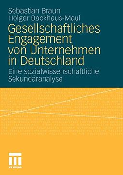 portada Gesellschaftliches Engagement von Unternehmen in Deutschland: Eine Sozialwissenschaftliche Sekundã¤Ranalyse (en Alemán)