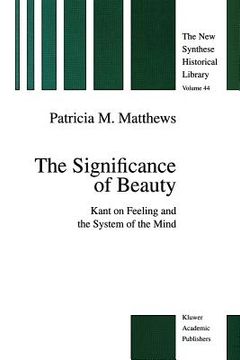 portada the significance of beauty: kant on feeling and the system of the mind