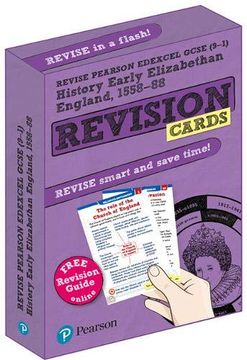 portada Revise Edexcel Gcse (9-1) History: Early Elizabethan England Revision Cards: With Free Online Revision Guide and Workbook (Revise Edexcel Gcse History 16) (en Inglés)