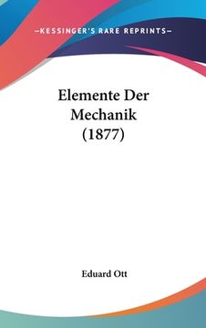 portada Elemente Der Mechanik (1877) (in German)