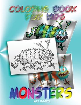 portada Coloring Book for Kids: Monsters (en Inglés)