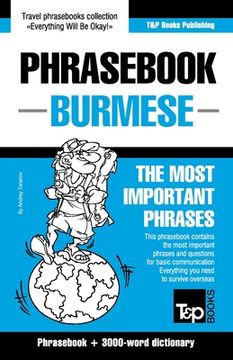 portada Phrasebook - Burmese - The most important phrases: Phrasebook and 3000-word dictionary (in English)