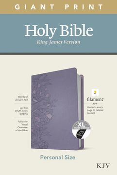portada Kjv Personal Size Giant Print Bible, Filament Ed. , Lavender: Kjv, Peony Lavender, Leatherlike, Filament App, Giant Print Personal Size 