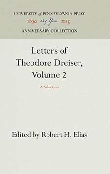 portada Letters of Theodore Dreiser, Volume 2: A Selection (en Inglés)