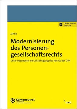 portada Modernisierung des Personengesellschaftsrechts (en Alemán)
