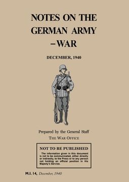 portada Notes on the German Army-War: December 1940 (en Inglés)