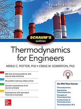 portada Schaums Outline of Thermodynamics for Engineers, Fourth Edition (Schaum's Outlines) (en Inglés)