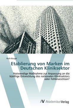 portada Etablierung von Marken im Deutschen Kliniksektor
