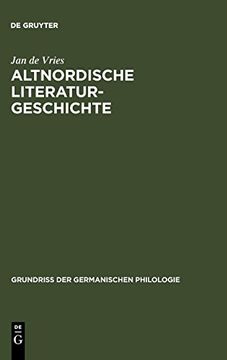 portada Altnordische Literaturgeschichte (en Alemán)